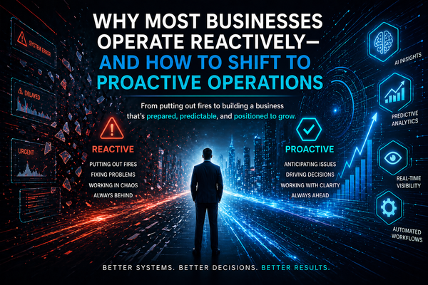 Why Most Businesses Operate Reactively—and How to Shift to Proactive Operations